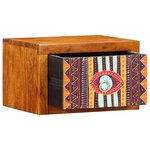 vidaXL Cabinet de chevet Marron 35 x 30 x 22 cm Bois d'acacia massif