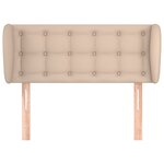 vidaXL Tête de lit avec oreilles Cappuccino 93x23x78/88 cm Similicuir