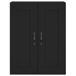 vidaXL Armoire murale noir 69 5x34x90 cm bois d'ingénierie