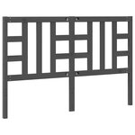 vidaXL Tête de lit Gris 166x4x100 cm Bois massif de pin
