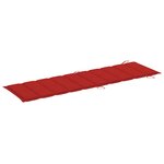vidaXL Chaise longue de jardin avec coussin Bois d'acacia solide