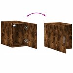 vidaXL Armoire murale chêne fumé 30x42 5x40 cm bois d'ingénierie