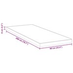 vidaXL Coussins de Matelas Blanc et Bleu 90 x 200 cm