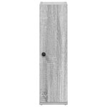 vidaXL Meuble de salle de bain avec porte-rouleau sonoma gris