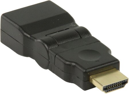 Adaptateur Valueline HDMI mâle (Type A) vers HDMI femelle (Type A) Pivotant (Noir)