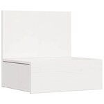 vidaXL Table de chevet Blanc 42 x 32 5 x 40 cm Bois massif en pin