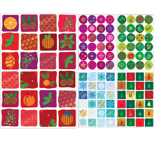 Lot de 10 cartes et enveloppes UNICEF - Couleurs de fêtes