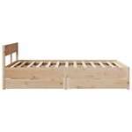 vidaXL Cadre de lit sans matelas 120x190 cm bois de pin massif