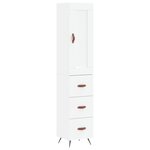 vidaXL Buffet haut Blanc 34 5x34x180 cm Bois d'ingénierie
