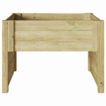 vidaXL Garage pour robot tondeuse Marron 73 x 67 x 56 cm Pin imprégné