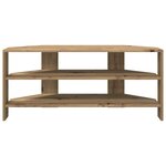 vidaXL MeubleTVd'Angle Chêne artisanal 102x40 5x45cm Bois d'ingénierie