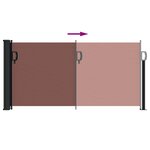 vidaXL Auvent latéral rétractable marron 100x300 cm