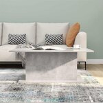 vidaXL Table basse gris béton 102x55 5x40 cm bois d'ingénierie