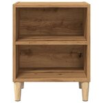 vidaXL Table de chevet chêne artisanal 40x30x50 cm bois d'ingénierie