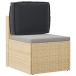 vidaXL Coussin pour dossier de palette Noir 50 x 40 x 12 cm