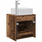 vidaXL Vanité de lavabo mural Bois ancien 53 x 34 5 x 63 cm
