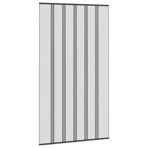 vidaXL Écran de porte insectes avec rideau en maille Noir polyester
