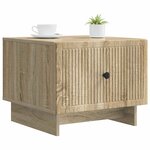 vidaXL Table basse Chêne Sonoma 49 x 50 x 40 cm Bois d'ingénierie