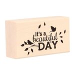 Tampon en bois beautiful day 55x30mm