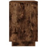 vidaXL Buffet chêne fumé 102x35x55 cm bois d'ingénierie