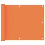 vidaXL Écran de balcon Orange 75x300 cm Tissu Oxford