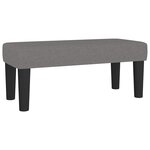 vidaXL Sommier à lattes de lit avec matelas gris foncé 120x190cm tissu