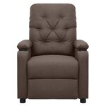 vidaXL Fauteuil électrique de massage Marron Tissu
