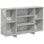 vidaXL Buffet gris béton 120x30x75 cm bois d'ingénierie