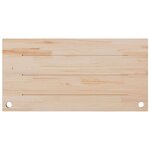 vidaXL Dessus de bureau blanc 110x60x2 5 cm bois massif de pin