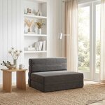 vidaXL Canapé-lit pliable Gris foncé 70 x 72 x 60 cm Tissu