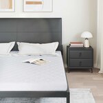 vidaXL Matelas avec Couche de Coco Blanc 200 x 200 cm Mousse PU