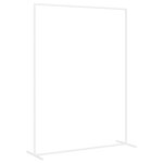 vidaXL Arche de mariage Blanc 150 x 49 5 x 200 cm Acier