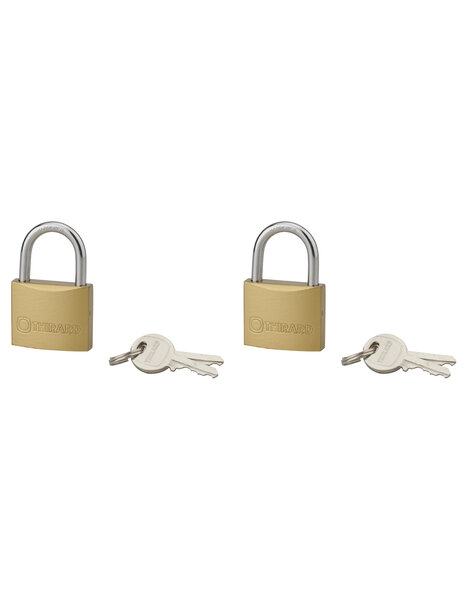THIRARD - Lot de 2 cadenas TYPE 1 intérieur 35mm anse acier cémenté 4 clés s'entrouvrant - THIRARD
