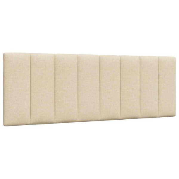 vidaXL Coussin de tête de lit Hanko crème 120 cm tissu