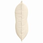 vidaXL Coussin de Dos Crème 80 x 50 cm Tissu en velours côtelé