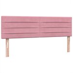 vidaXL Sommier à lattes de lit avec matelas rose 140x210 cm velours
