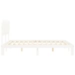 vidaXL Cadre de lit sans matelas blanc 160x200 cm bois de pin massif