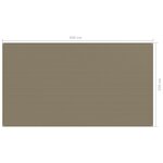 vidaXL Tapis de tente 250x450 cm Taupe