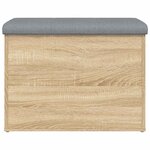 vidaXL Banc de rangement Chêne Sonoma 62x42x45 cm Bois d'ingénierie