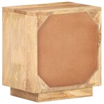 vidaXL Table de chevet 40x30x45 cm Bois de manguier solide