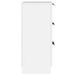 vidaXL Buffets 2 Pièces blanc 30x30x70 cm bois d'ingénierie