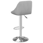 vidaXL Tabourets de bar lot de 2 gris clair velours