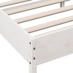 vidaXL Cadre de lit sans matelas blanc 100x200 cm bois de pin massif