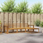 vidaXL Ensemble de canapés d'extérieur 4 Pièces Naturel