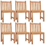 vidaXL Ensemble à manger de jardin 7 Pièces Bois de teck solide