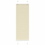 vidaXL Store plissé crème 45x100 cm largeur du tissu 44 4 cm polyester