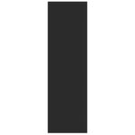 vidaXL Armoires à chaussures murales 4 Pièces noir bois d'ingénierie