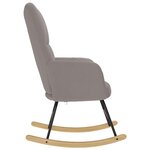 vidaXL Chaise à bascule Taupe Tissu