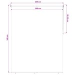 vidaXL Store enrouleur Protection UV Anthracite 200 x 140 cm Polyester