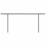 vidaXL Auvent automatique rétractable avec poteaux 6x3 5 m Anthracite